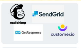 Tools CRM: sendgrid, getresponse, customer.io