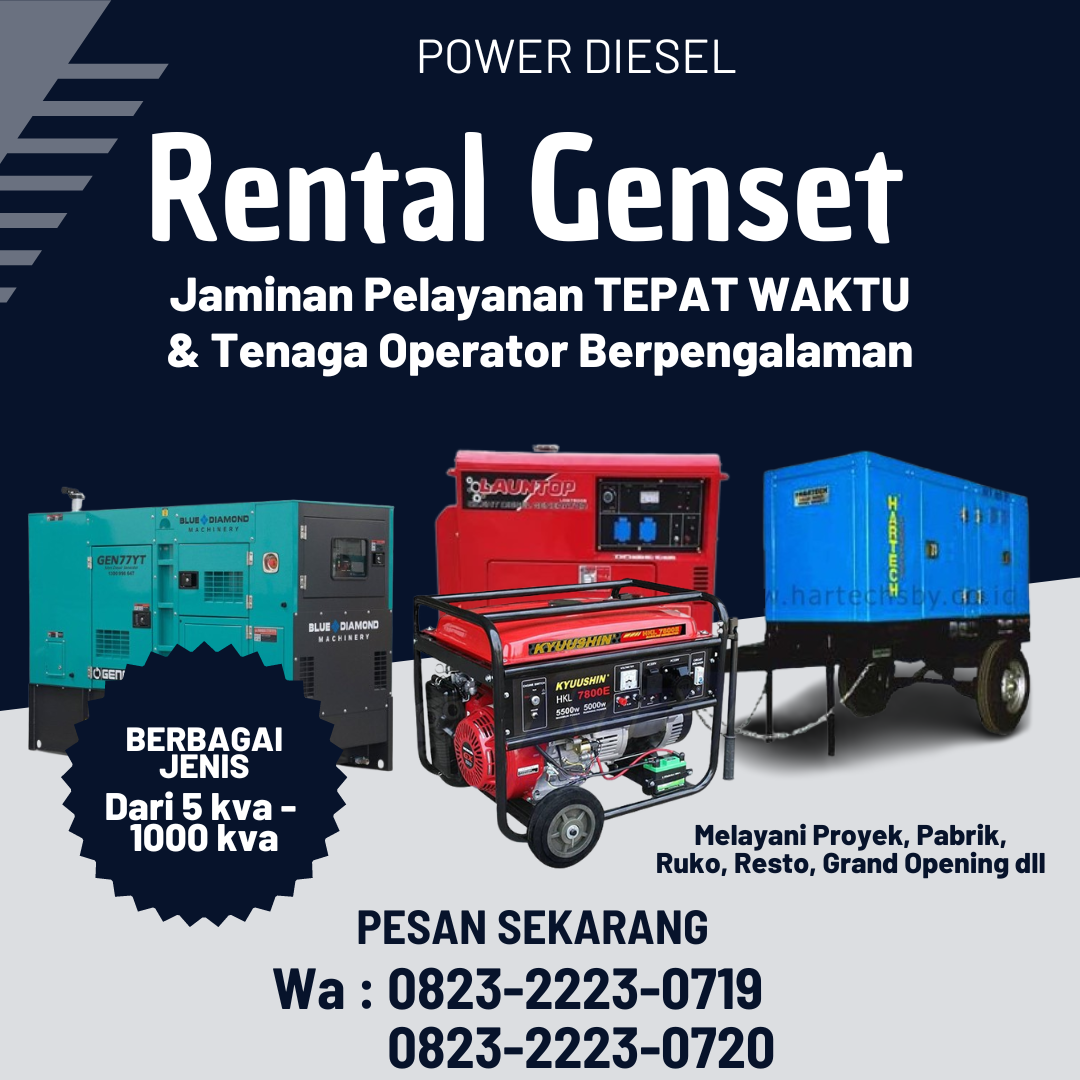 Rental Genset Semarang Terbaik – Power Diesel 0823-2223-0720
